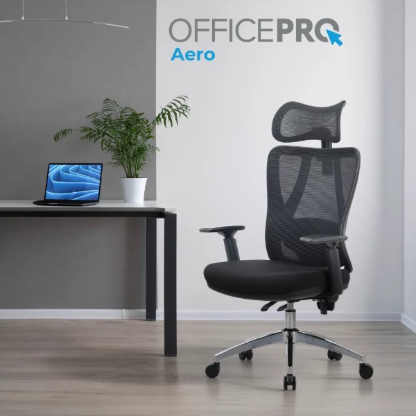 Фото - Крісло офісне OfficePro Aero OC490B Black